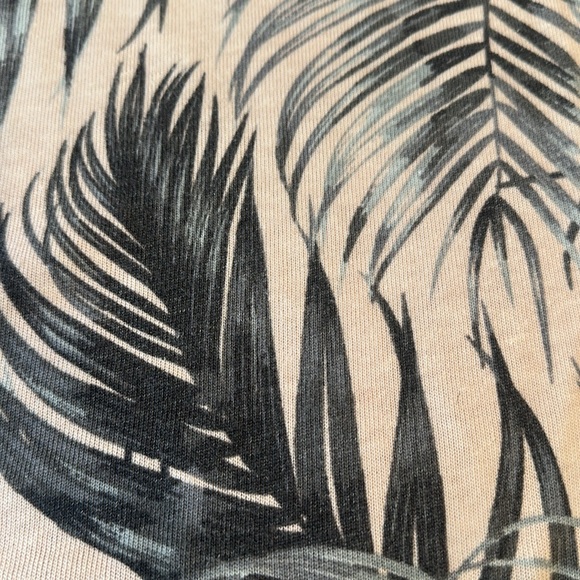 Spiritual Gangster Pink and Gray Leaf Print Sweatshirt. Super cozy! 💕 - Picture 3 of 6